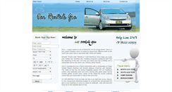 Desktop Screenshot of carrentalsgoa.com